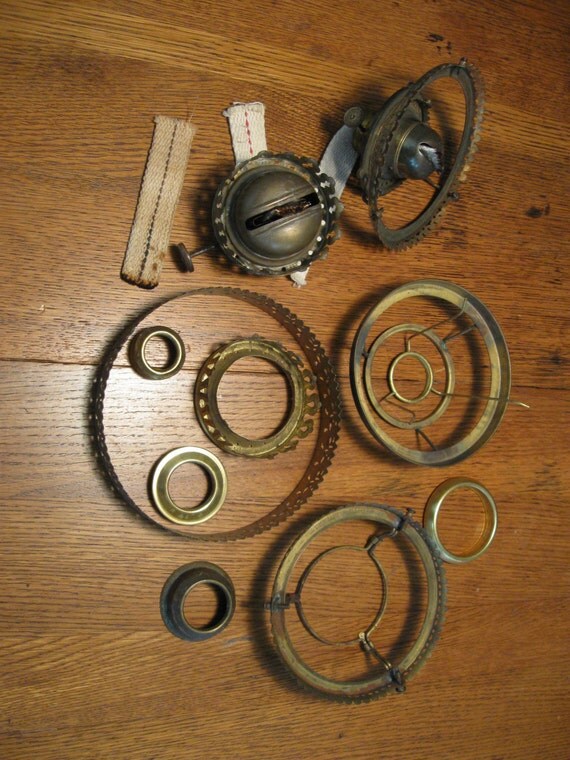 Sale Vintage Assortment of Oil Lamp Parts Burners Collars