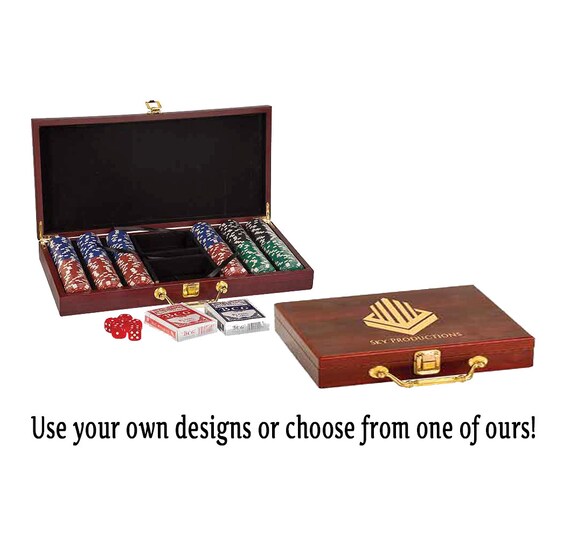 personalized poker set case