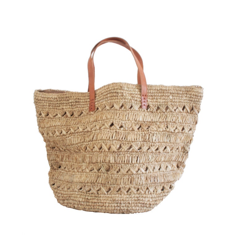 Beach Tote Straw Bags for Summer Large Beach Bag by MOOSSHOP