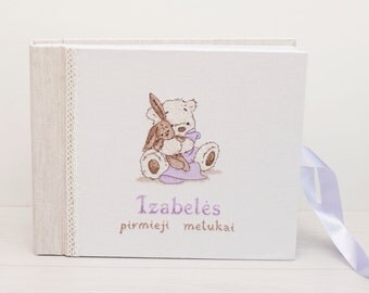 Personalized baby photo album, baby memory book, custom baby book