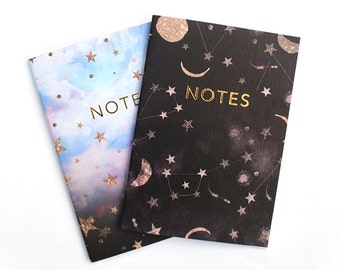 A6 Constellation stars notebook set