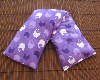 Cherry Pit Heating Pad Microwaveable - Hedgehog Purple