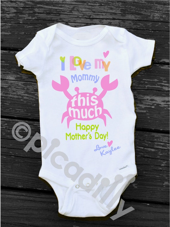 Download Happy 1st MOTHERS DAY Onesie from Baby Girl Personalized