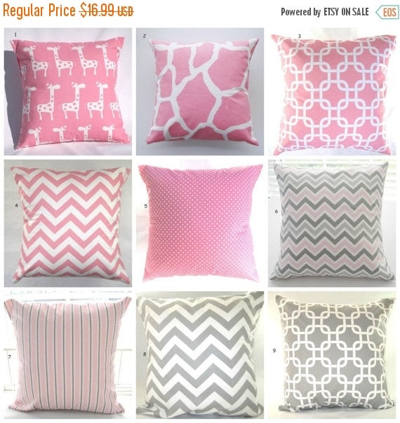 CLEARANCE Sale Pillow Cover Pillow Pink Pillow by PillowsByJanet