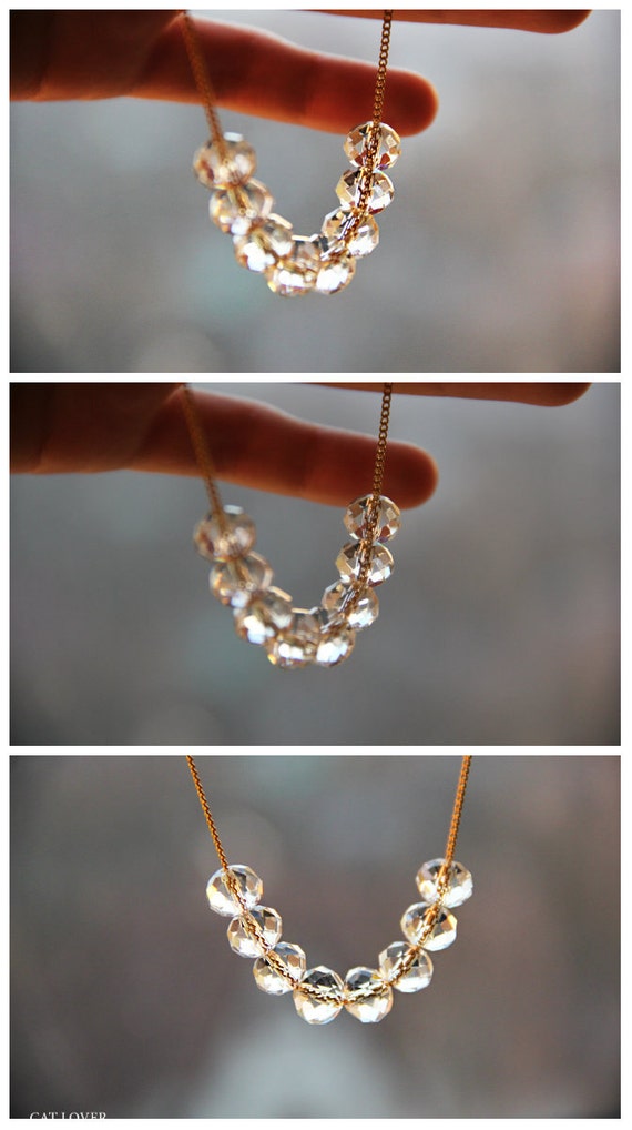 Carrie Bradshaw Jewelry Сrystal necklace by on Etsy