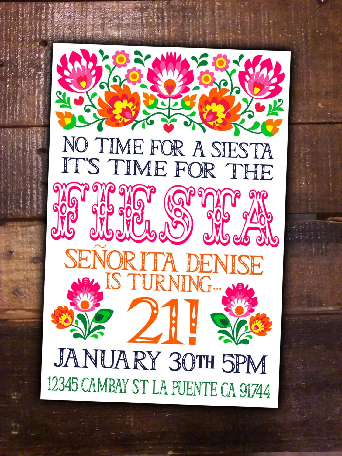 Mexican Themed Party Invitations 6