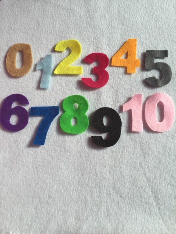 Felt numbers