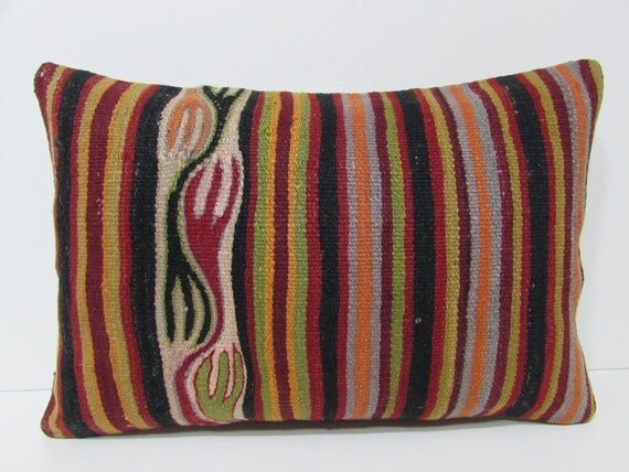 16x24 kilim lumbar pillow floor lumbar pillow long lumbar