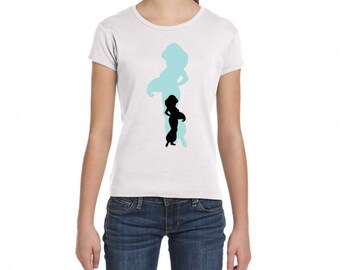 Disney Princesses Silhouettes - DIY Iron On Transfer - Jasmine