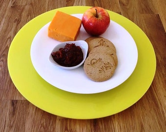 Yellow Acrylic Lazy Susan - Turntable Plate