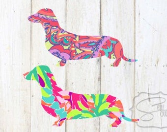 Lilly Inspired Weenie Dog (Dachshund) Decal