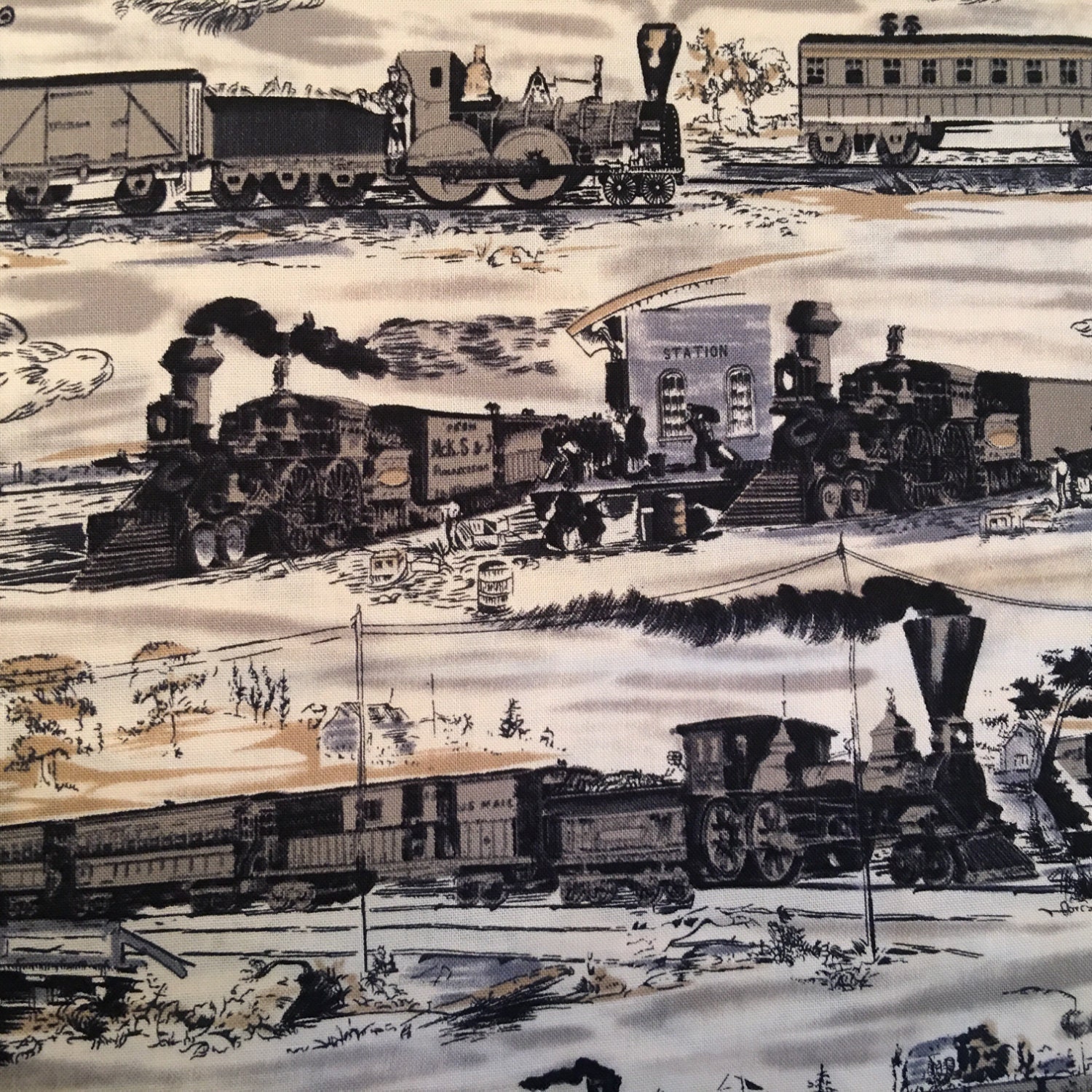 Mary's custom order of Railroad fabric railway fabric