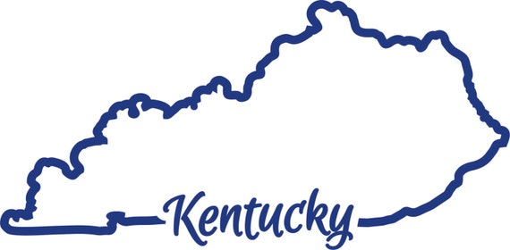 KY Kentucky state outline SVG cutting file vector instant