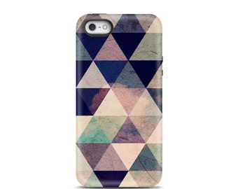 iPhone 5 case, iPhone 5s case, iPhone 6 case, iPhone 7 case, iPhone 7 plus case, tough iphone case, iPhone 7 case Tough - Geometric