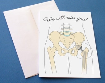 Artificial hip retirement card