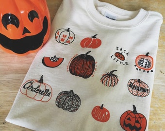 Pumpkin T-Shirt, Halloween Shirt, Screen print shirt