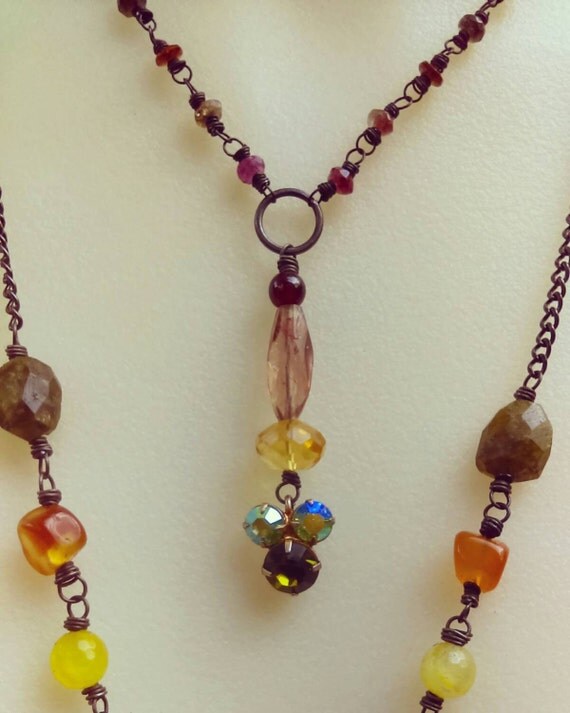 ZEN GARDEN Necklace Jade Buddha Necklace Set Wire Wrapped