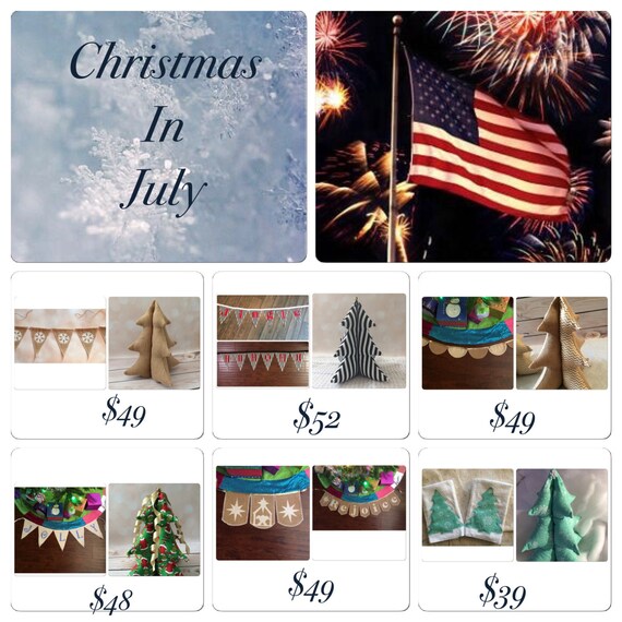 Items similar to Christmas in July event, Christmas decor, CIJ
