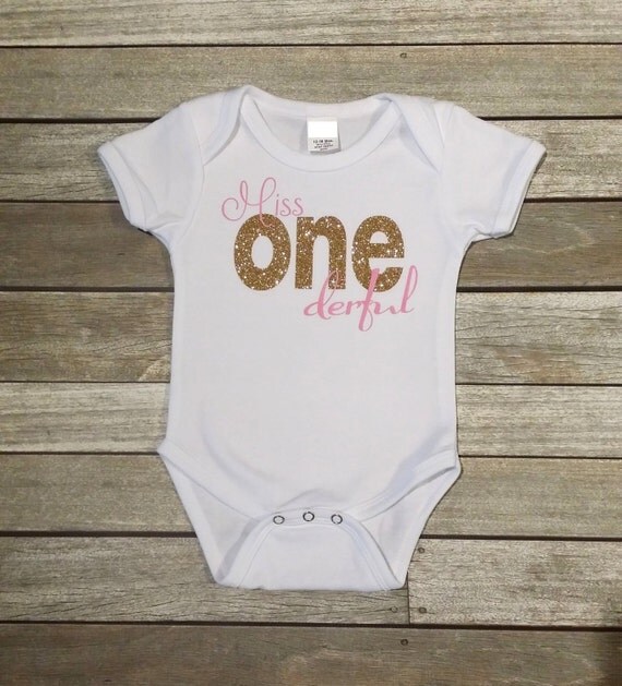 Miss ONEderful birthday onesie 1st birthday by sweetsignature