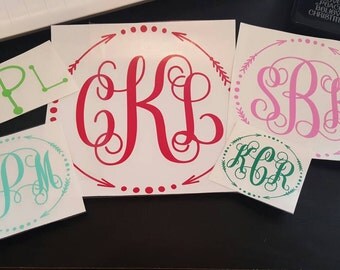 Vinyl Monogram decals