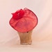 Handmade deep pink ladies hat with flower decoration