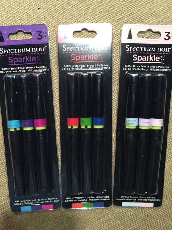 Spectrum Noir Sparkle 3 Sets 3 Glitter Brush Pens by dannygutter