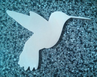 Wooden Shapes - Hummingbird - Door Wreath Accents - Craft Shapes - Kids Projects - Unpainted Wooden Shapes - Wall Decor