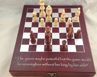 Personalized Chess Set - Laser Engraving