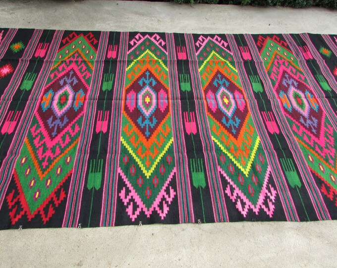 Bessarabian Kilim. Vintage Moldovan Kilim,Floor Rugs Handmade 55 years old, handmade. Carpets, Eco-Friendly. Mosh