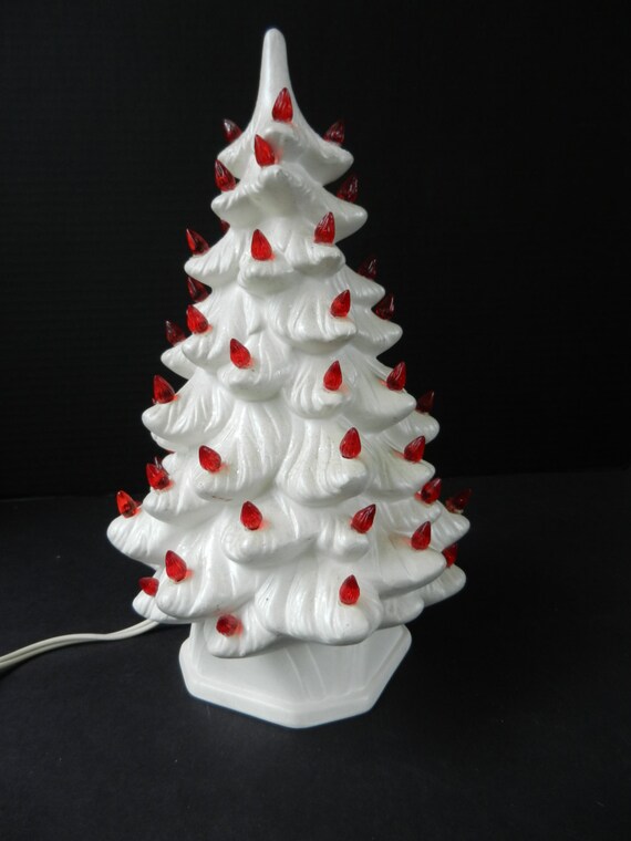 Vintage Holland Mold 12 Ceramic Lighted Christmas Tree