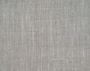 W 102" 100% Linen Fabric 245 GSM Medium/Heavy Weight Light Grey color Cloth ECO-friendly -Fabric by the yard - for Sheet, Curtain