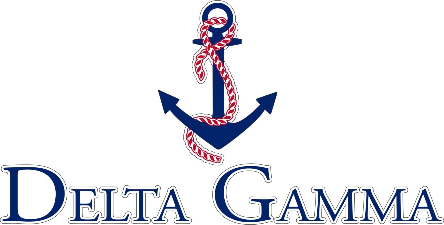 Delta Gamma Logo Sorority Sticker Window Laptop Car Decal