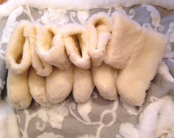 Ukrainian Carpathian Sheep Wool SLIPPERS BOOTS pure WOOL Valenki Chuni