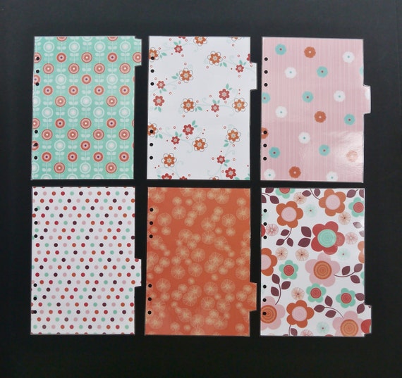 Filofax laminated dividers A5 Personal or Pocket by AtelierDays