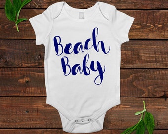 Baby Boy Bodysuit - Blue Baby Shirt - Summer Baby Outfit - Newborn Baby Boy Gift