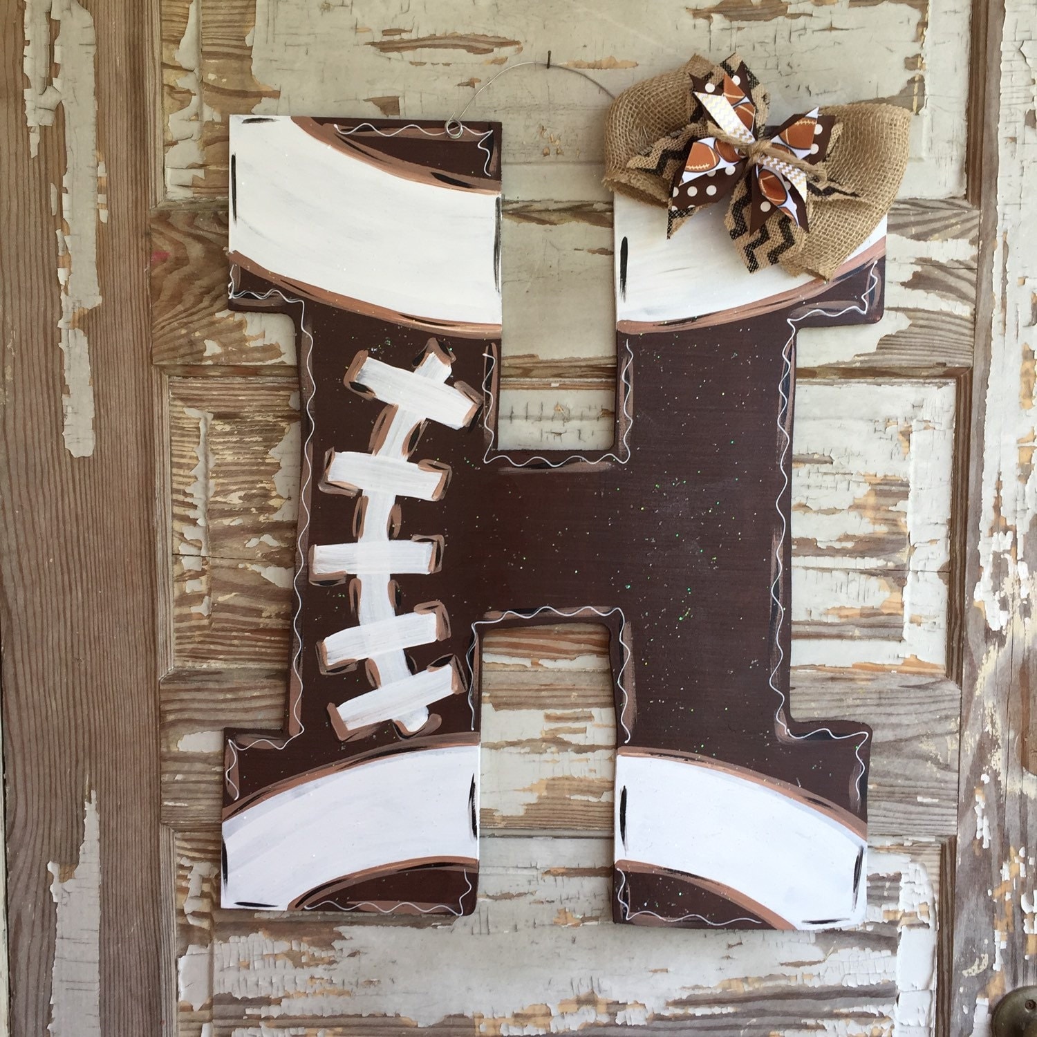 Football Door Hanger Football Sign Football Door Decor