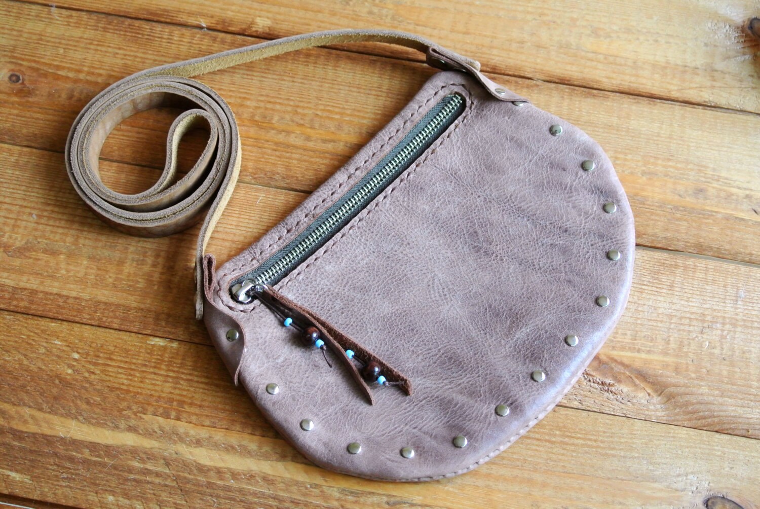 leather boho bag Handmade Leather Bag Bohemian bag Hippie