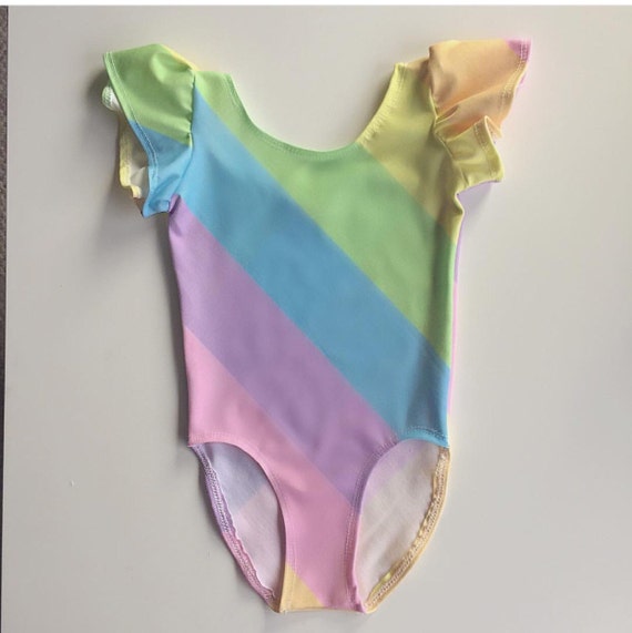 Pastel rainbow leotard