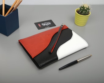 Exclusive clutch made of genuine leather "Dion"