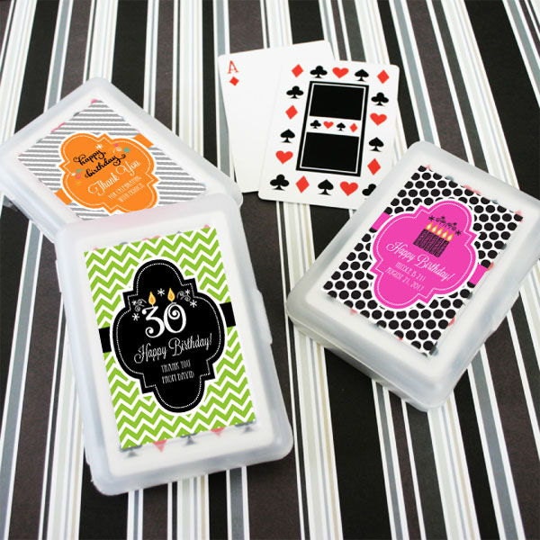 Personalized Birthday Playing Cards/Birthday Party Favors/Deck