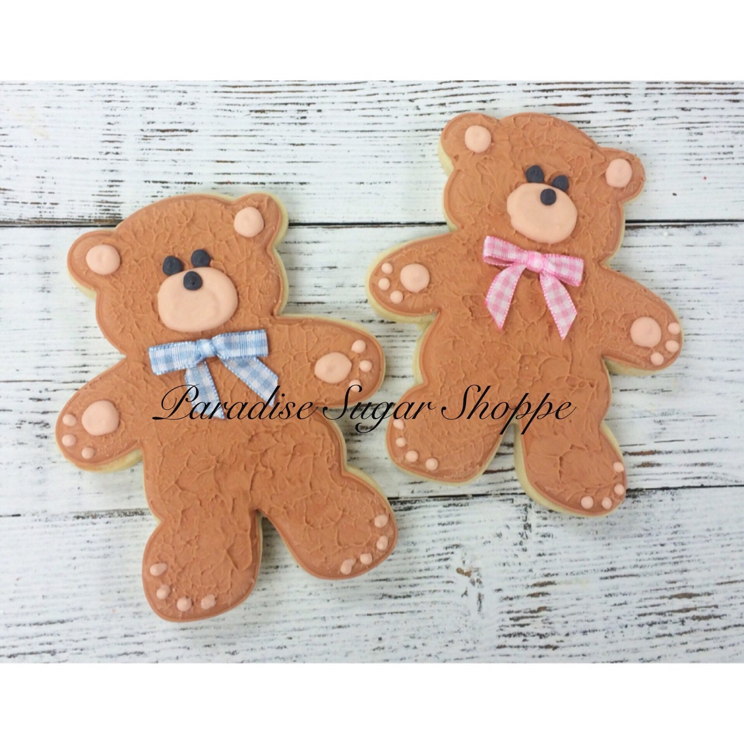 Teddy Bear Decorated Cookie