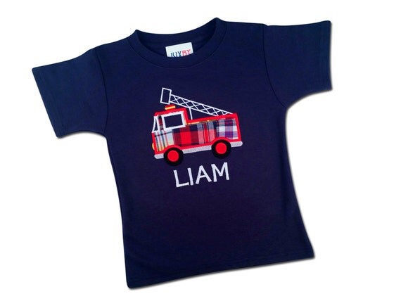 old navy fire truck shirt