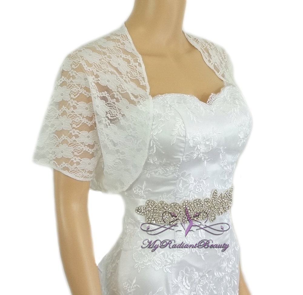 Lace Bolero Wedding Ivory Bolero Shrug Bolero Wedding