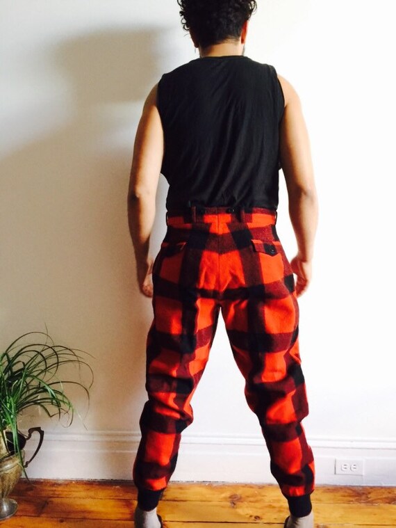 buffalo plaid joggers mens