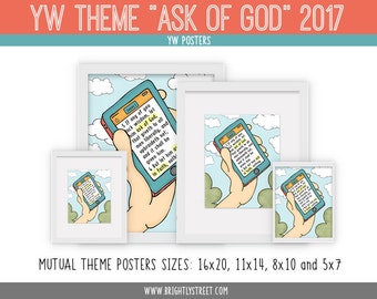 LDS 2017 Mutual Young Women Theme James 1:5-6 "Ask of God" Posters