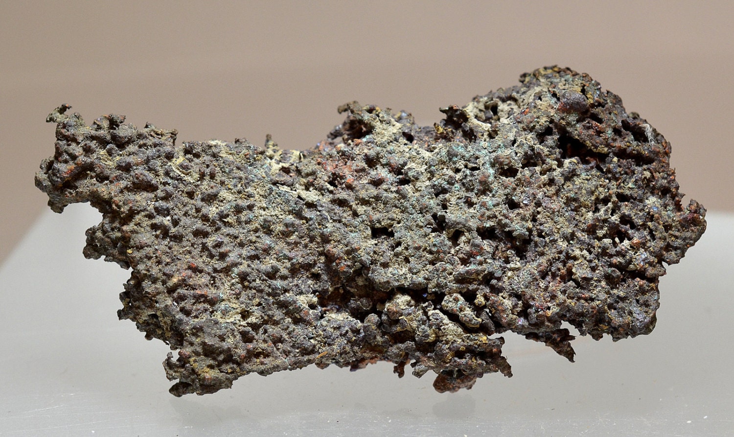 Crystalline Native COPPER in Natural State with DarkRed