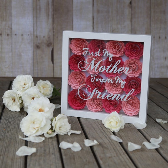 Download First My Mother Forever My Friend Flower Shadow Box.