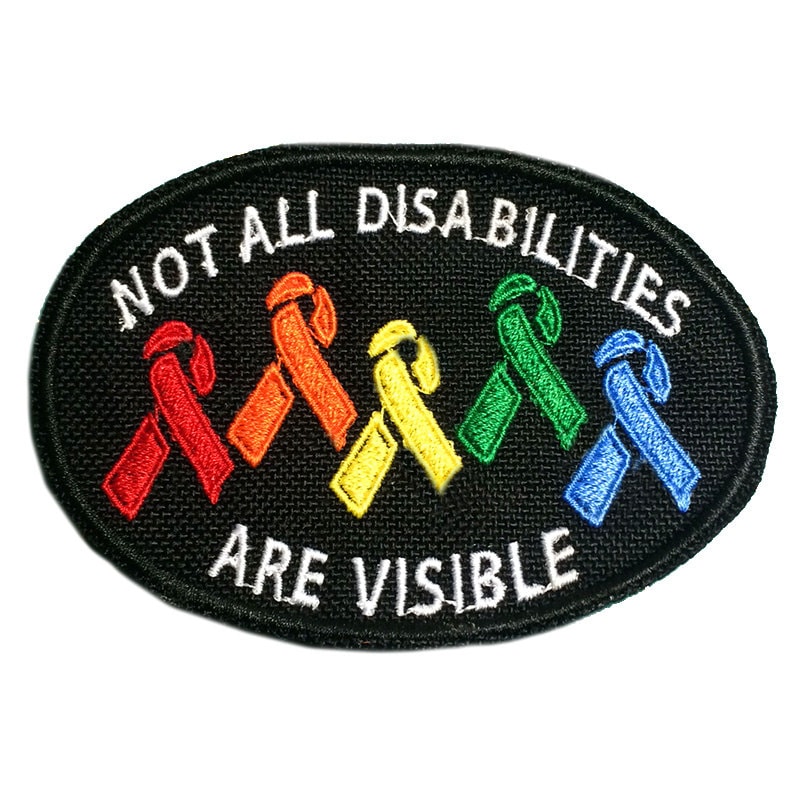 Not All Disabilities are Visible Rainbow Awareness Ribbon