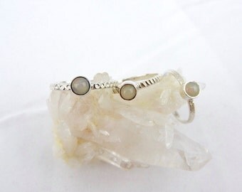 Opal stacking ring | Etsy