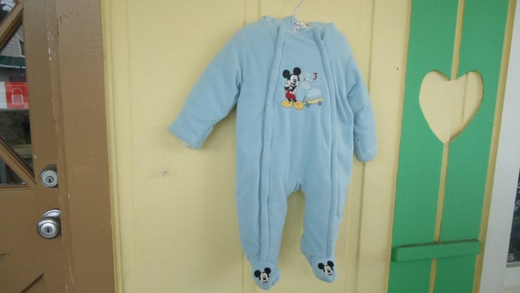 Disney,Mickey Mouse, Blue,3-6 Mo Old Snow Suit